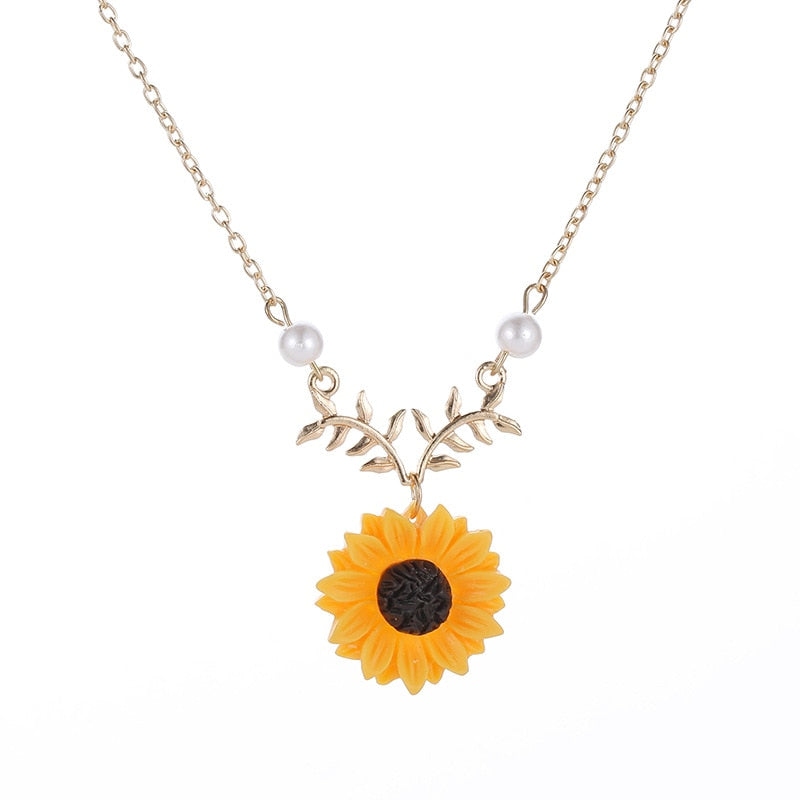 Necklace - sunflower