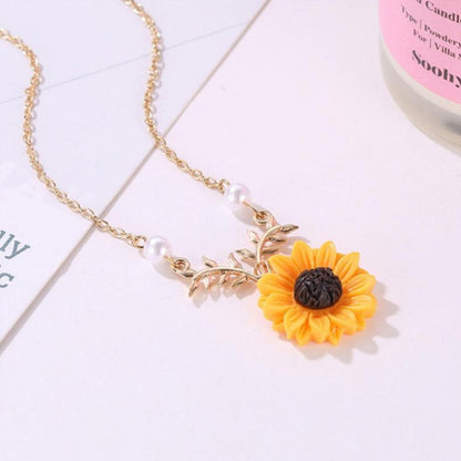 Necklace - sunflower