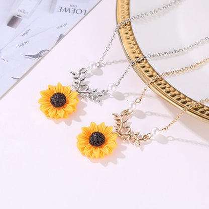 Necklace - sunflower