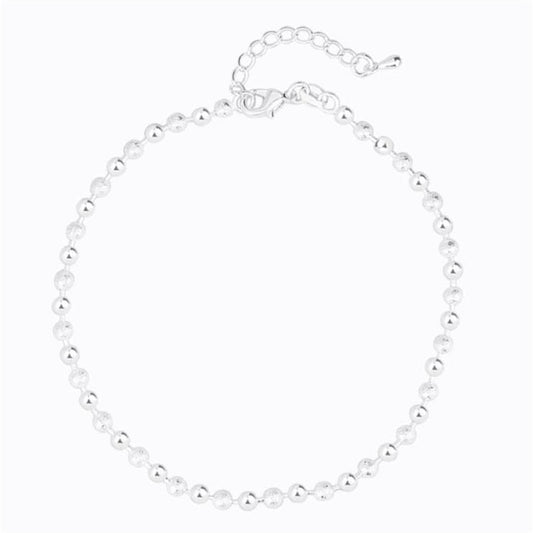 Silver anklet bracelet