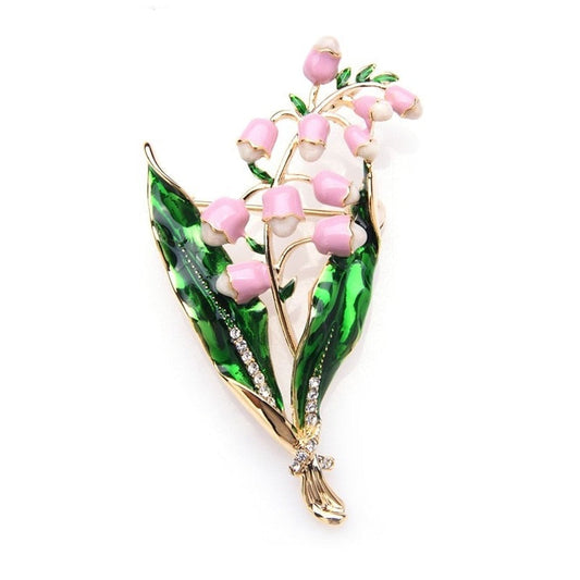 Brooch - lily of the valley