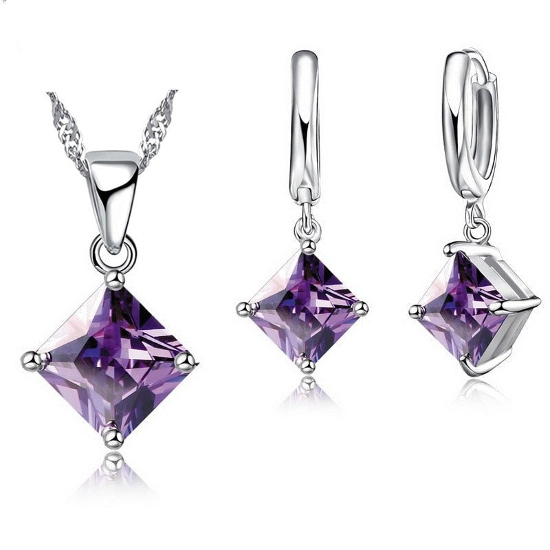 Jewelry set with zirconia