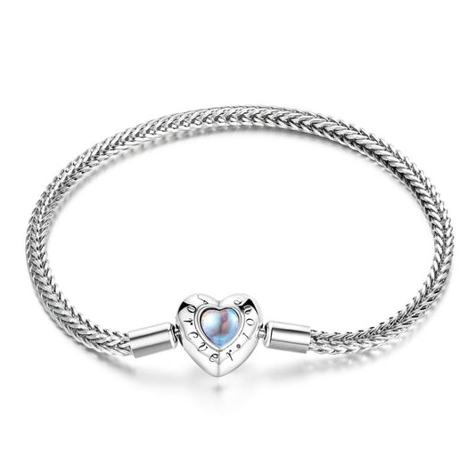 Silver modular bracelet - Heart