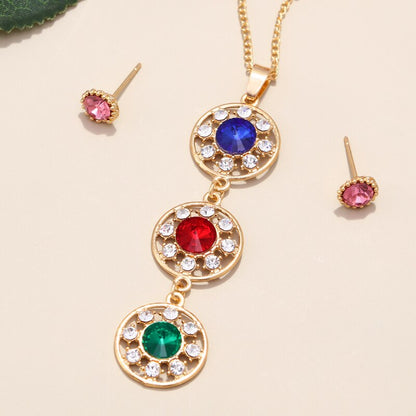 Jewelry set with zirconia