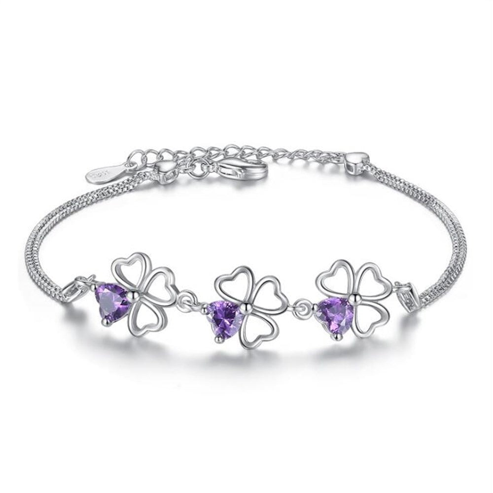 Bracelet - four-leaf clover