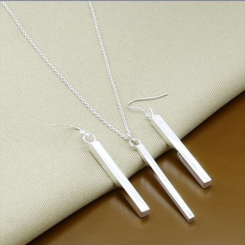 Silver jewelry set