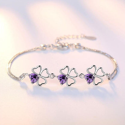 Bracelet - four-leaf clover