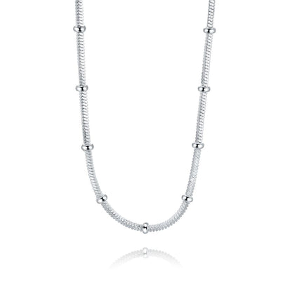 Classic silver necklace