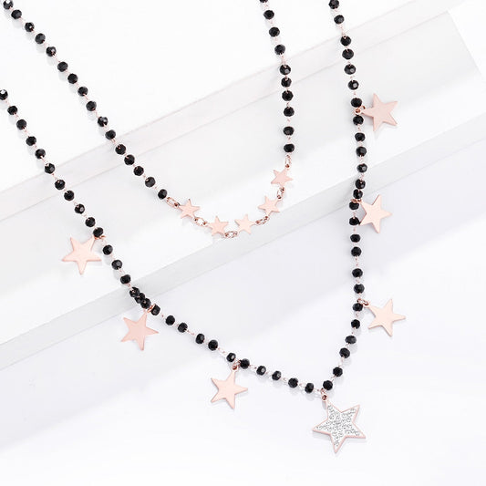 Double necklace with stars