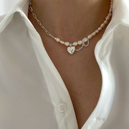 Imitation pearl necklace