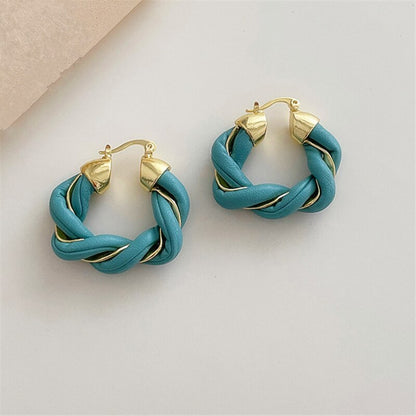 Leather earrings