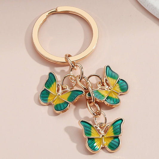 Butterfly motif keychain