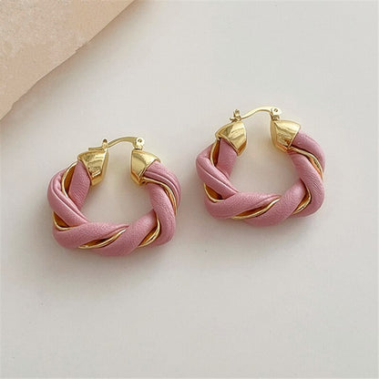 Leather earrings