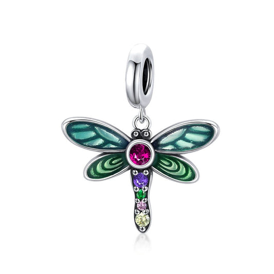 Modular pendant - Colorful dragonfly