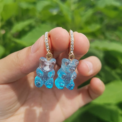 Teddy bear earrings