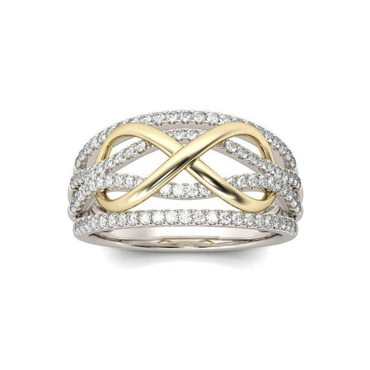 Ring with an infinity symbol