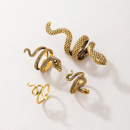 Snake Rings Set