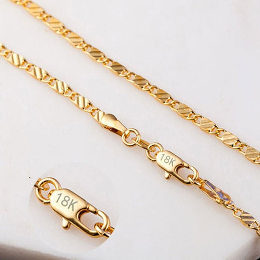 Gold-plated classic necklace