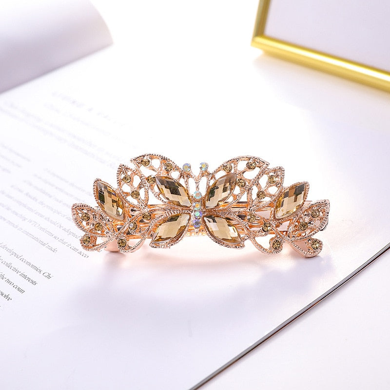 Hair clip with butterfly motif