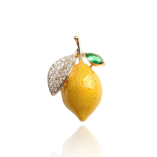 Lemon brooch