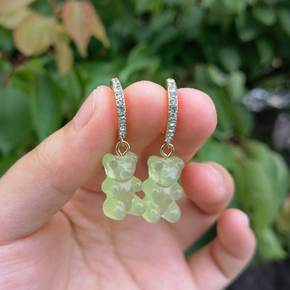 Teddy bear earrings