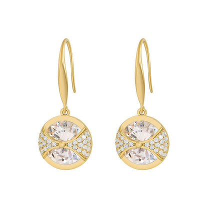 Earrings with zirconia