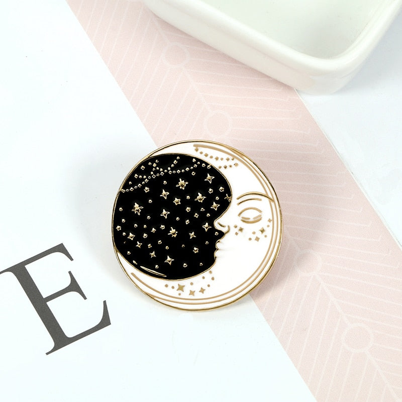 Astrological motif pins