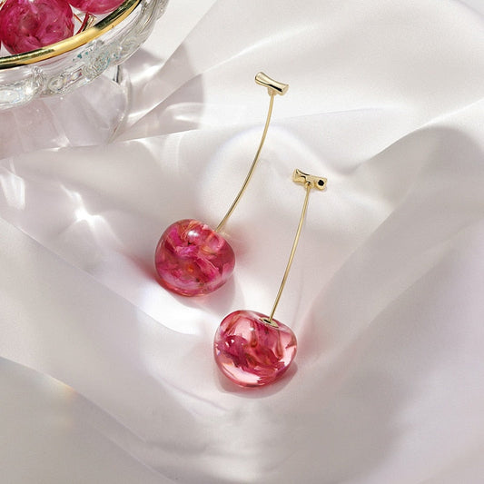 Earrings - cherries