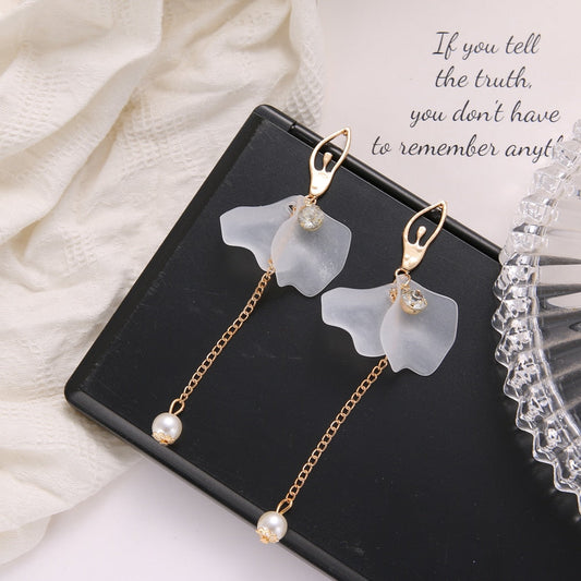 Acrylic ballerina earrings