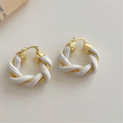 Leather earrings