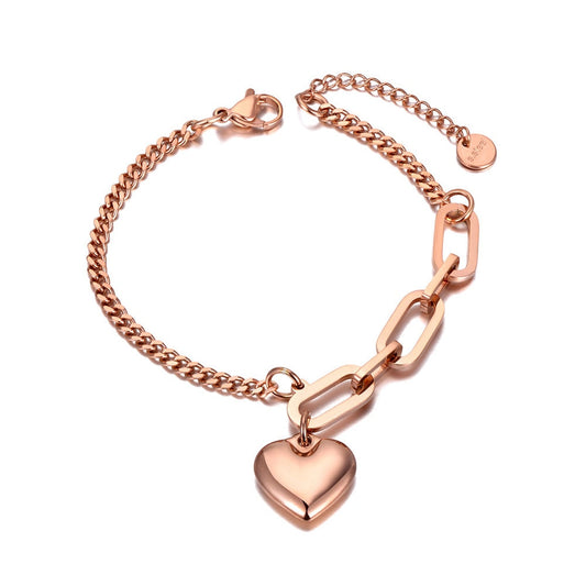 Bracelet - chain with a heart