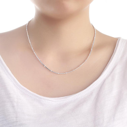 Classic silver necklace