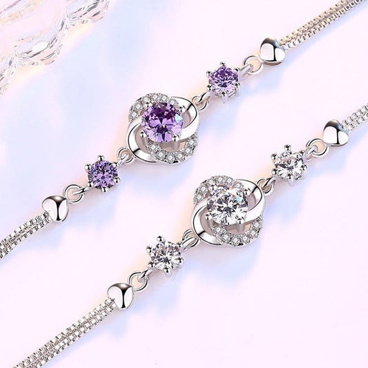 Bracelet with zircons