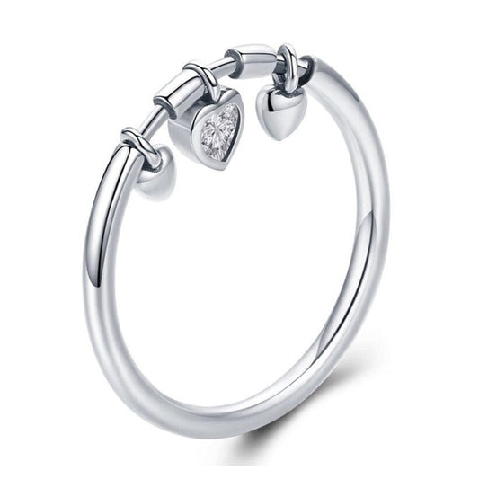 Ring with heart motif