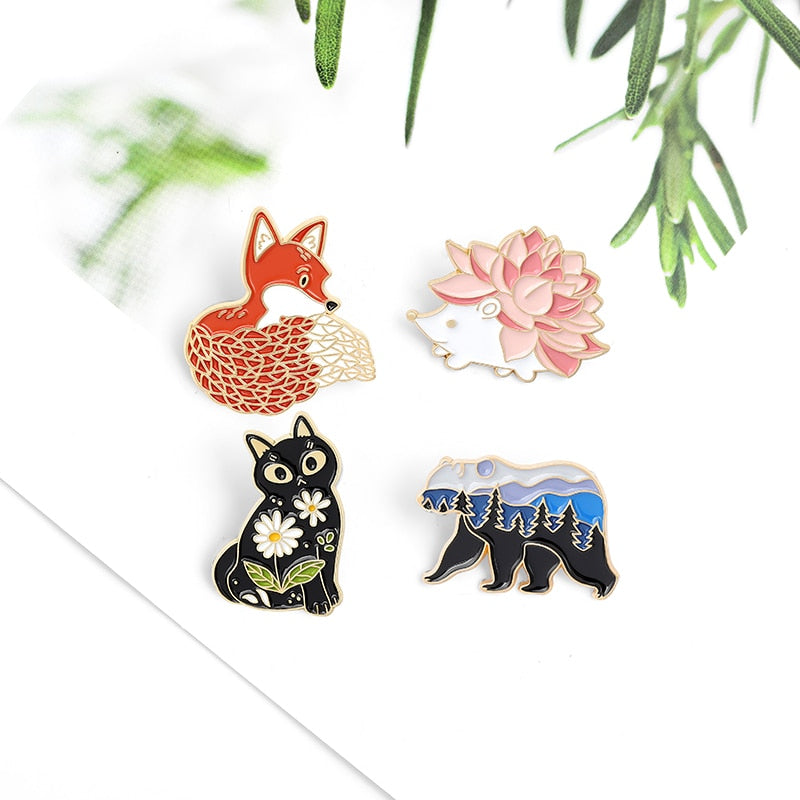 Pins - forest animals