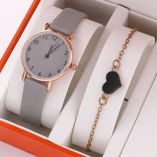 Women's classic watch with a bracelet