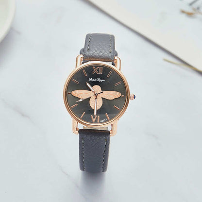 Ladies watch with a bee motif