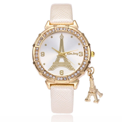 Ladies watch with Eiffel Tower motif