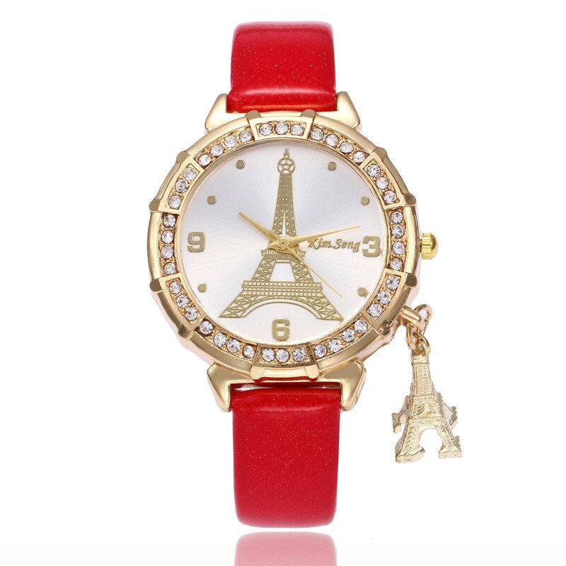 Ladies watch with Eiffel Tower motif