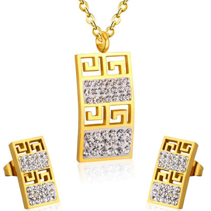 Geometric jewelry set