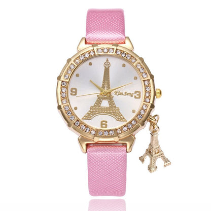 Ladies watch with Eiffel Tower motif