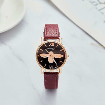 Ladies watch with a bee motif