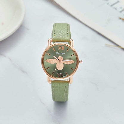 Ladies watch with a bee motif