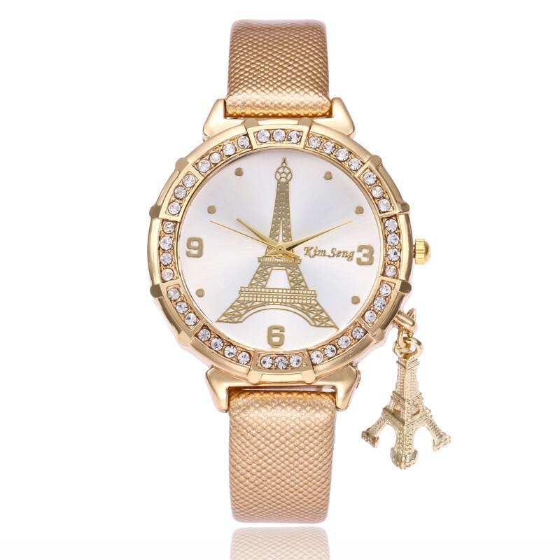 Ladies watch with Eiffel Tower motif