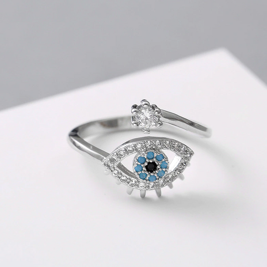 Eye motif ring